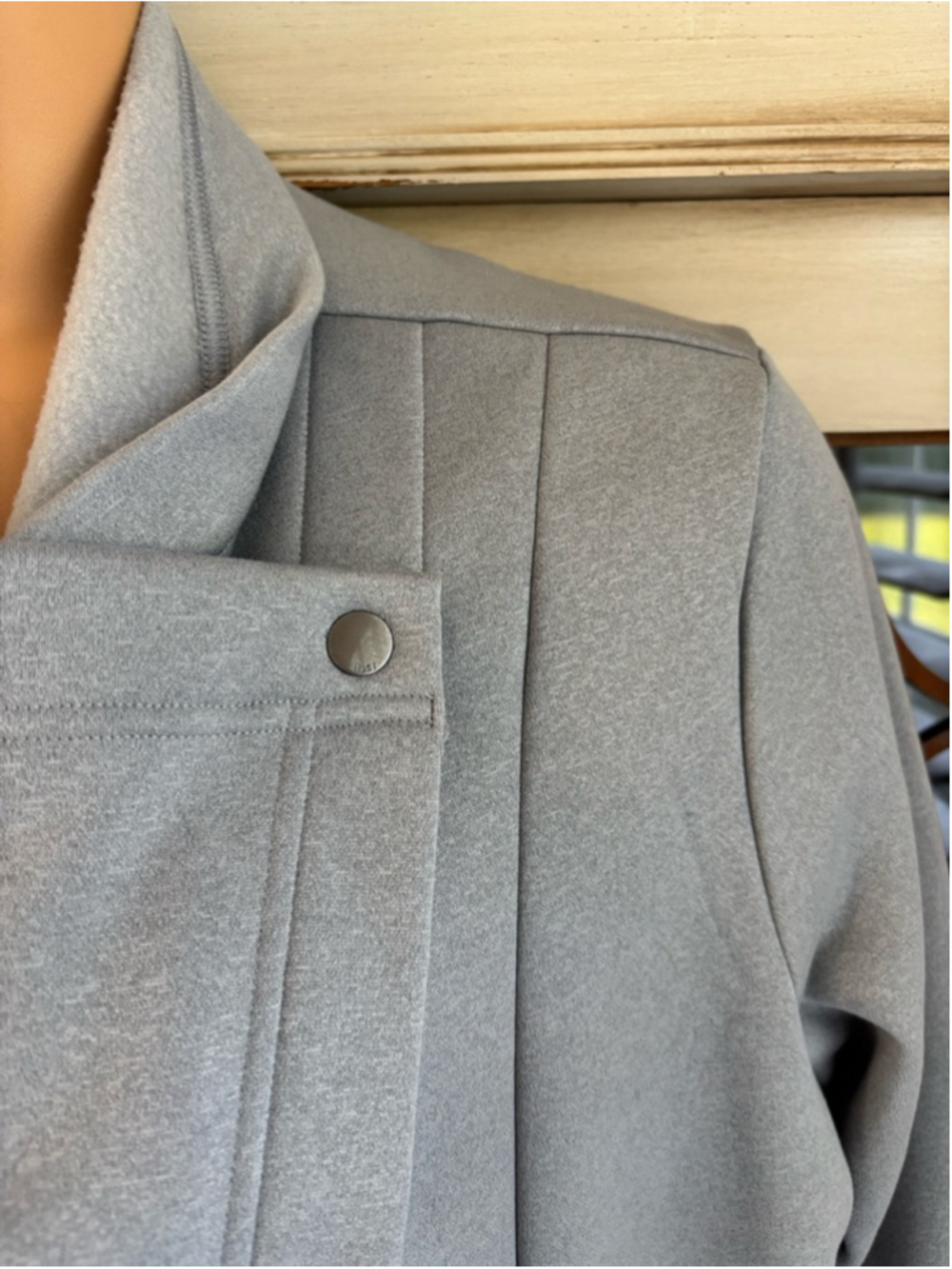 NWOT Lucy Active Fleece Wrap Style Outerwear Cardigan | Sz Lg - Picture 3 of 11